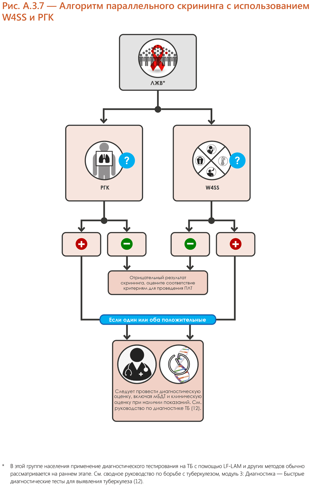  Parallel screening algorithm with W4SS and CXR