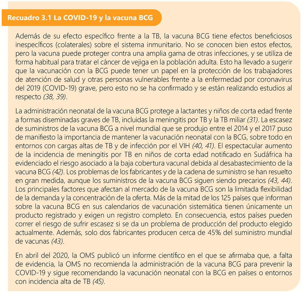 Box 3.1 COVID-19 and BCG